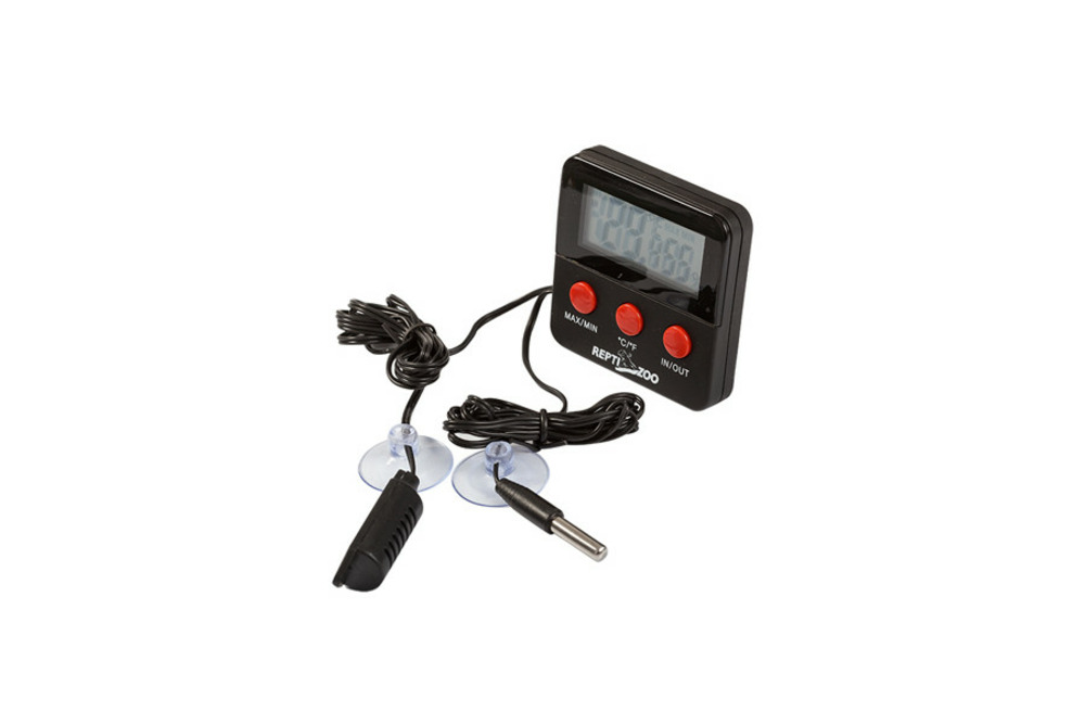 Thermomètre hygromètre digital avec sonde - contrôle des températures du terrarium destiné aux reptiles (lézards, serpents, tort