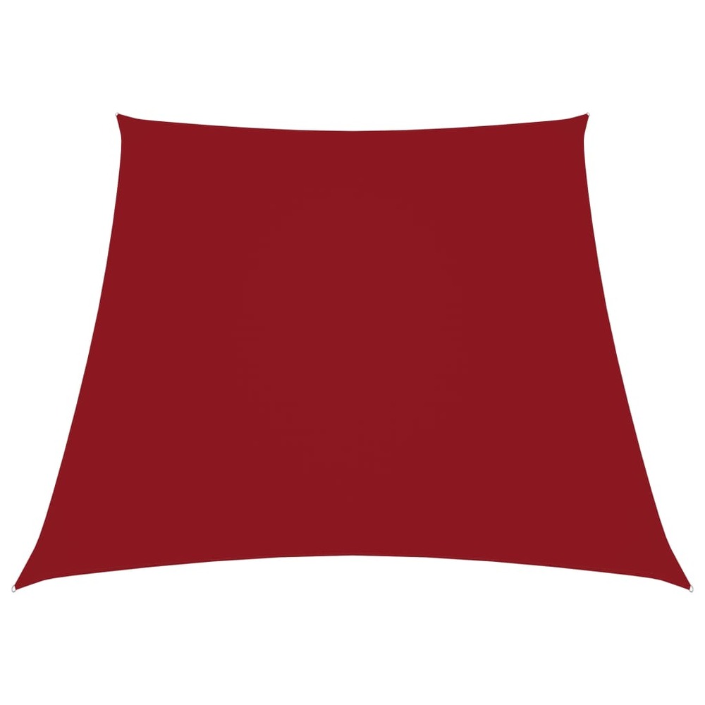 Voile toile d'ombrage parasol tissu oxford trapèze 2/4 x 3 m rouge