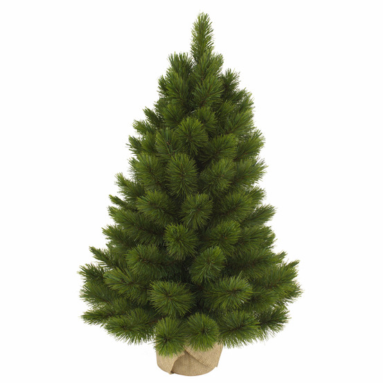 Triumph tree camden sapin de noël artificiel avec toile de jute - h60 x ø43 cm - vert