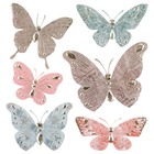 Lot de 6 stickers "papillon" - 30x30 cm