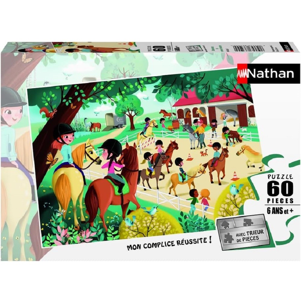 Puzzle bienvenue au centre équestre 60 pcs