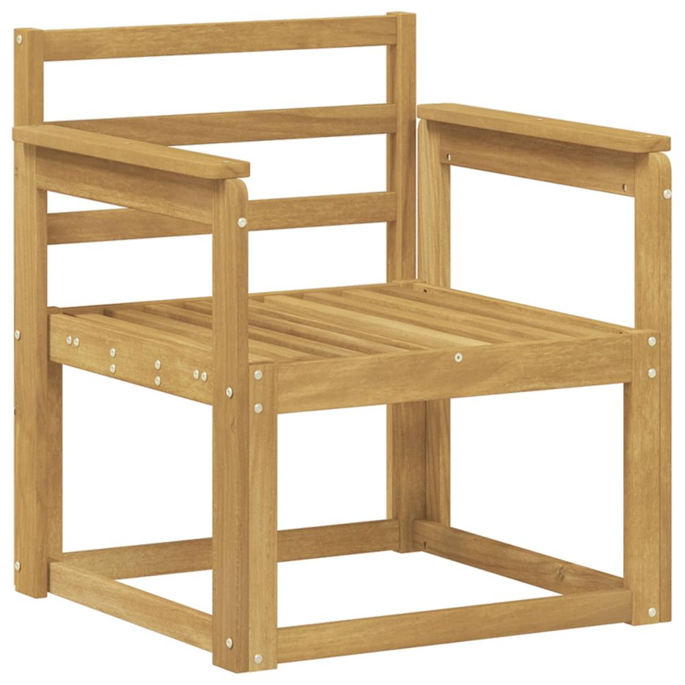 Ensemble de canapés d'extérieur bois d'acacia massif blanc