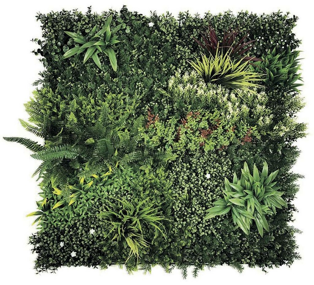 Panneau décoratif grazing feuillage synthétique - vert - 1x1m