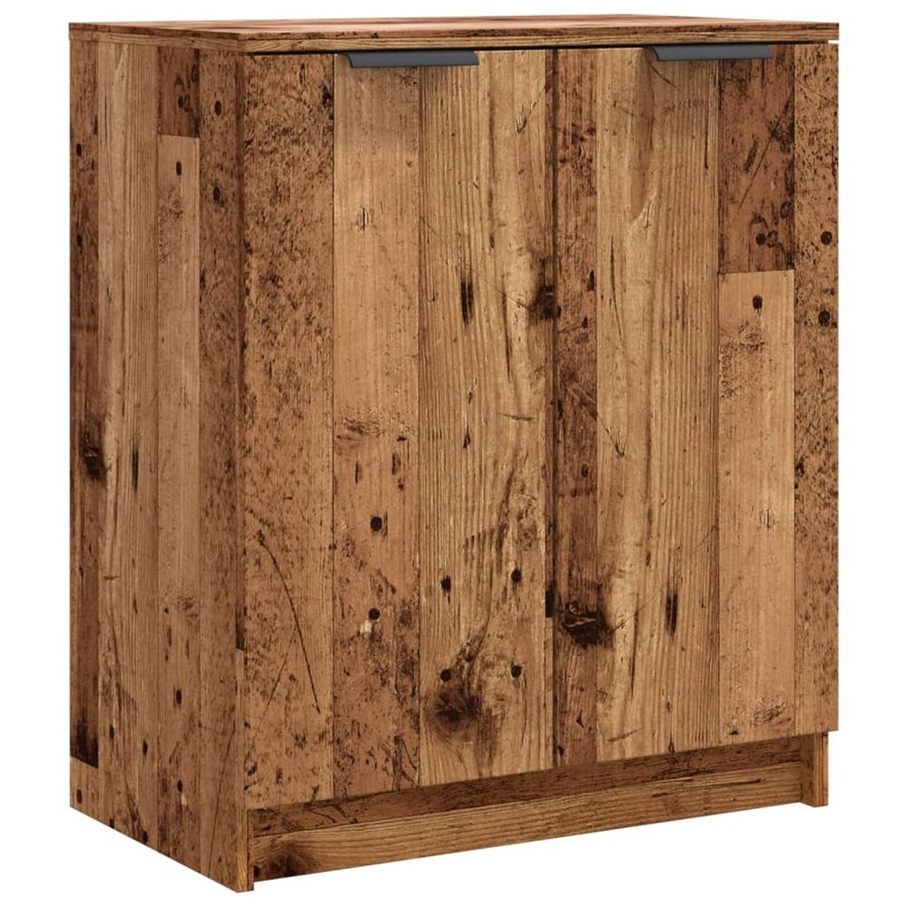 Armoire à chaussures vieux bois 59x35x70 cm bois d'ingénierie