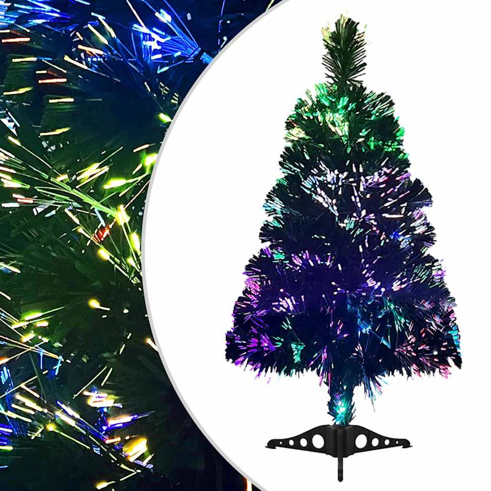 Arbre de NoÃ«l artif Fibre optique 64cm Vert