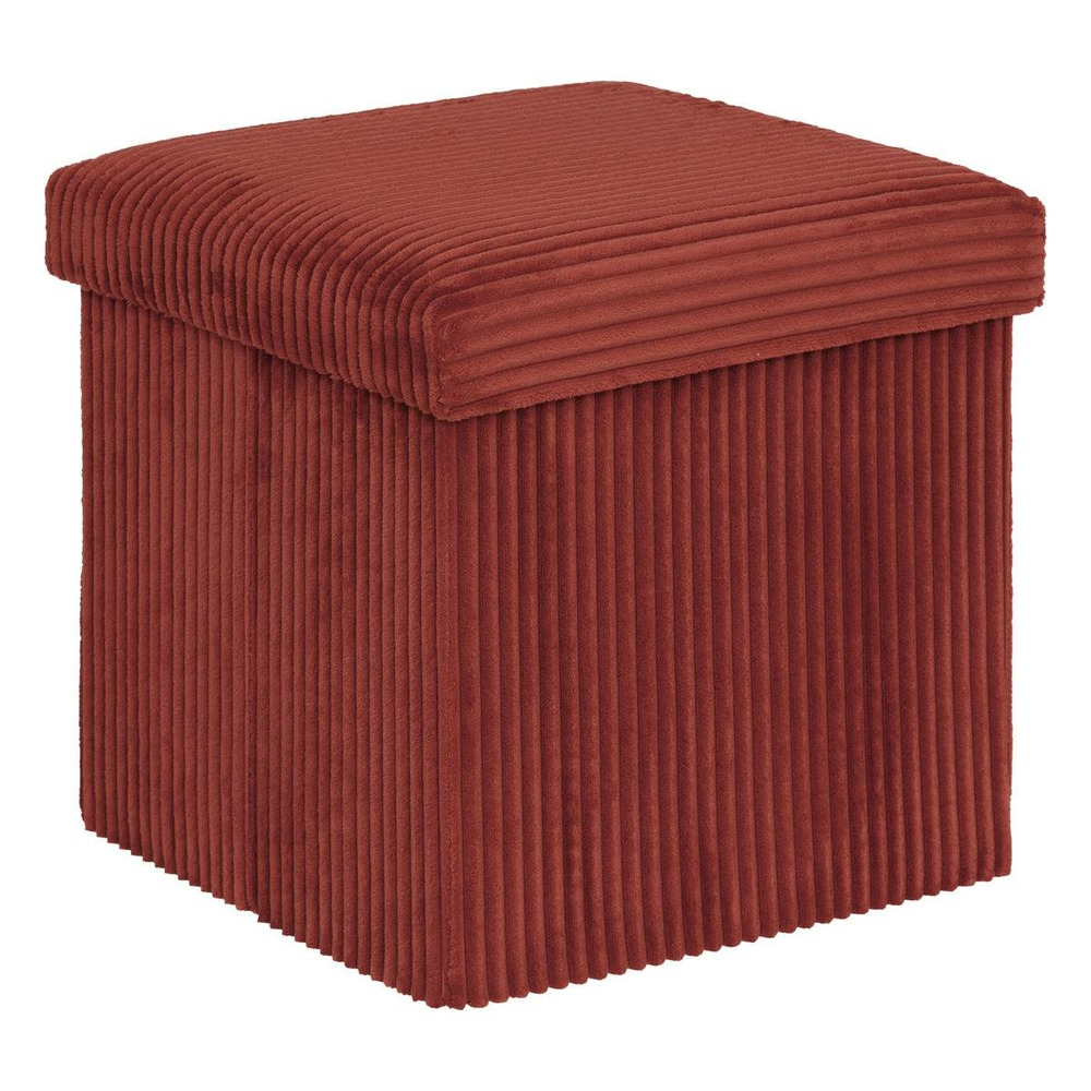 Pouf pliant arum ambre 38x38cm
