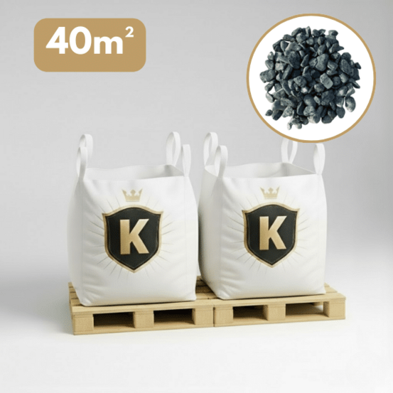 Galet marbre vert 15/25 mm – pack 2 big bag +/- 1,5t – 40 m²
