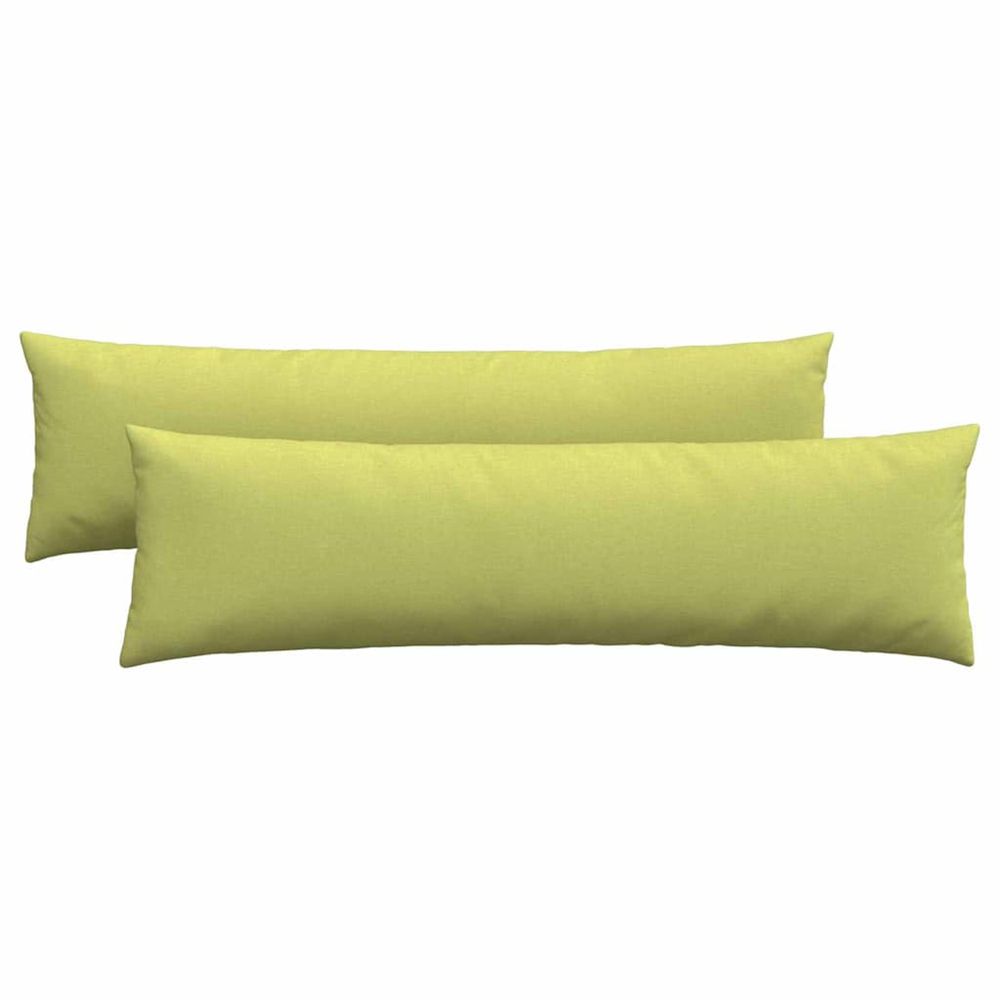 Coussins de canapé 2 pc tissu vert clair 145 x 40 cm