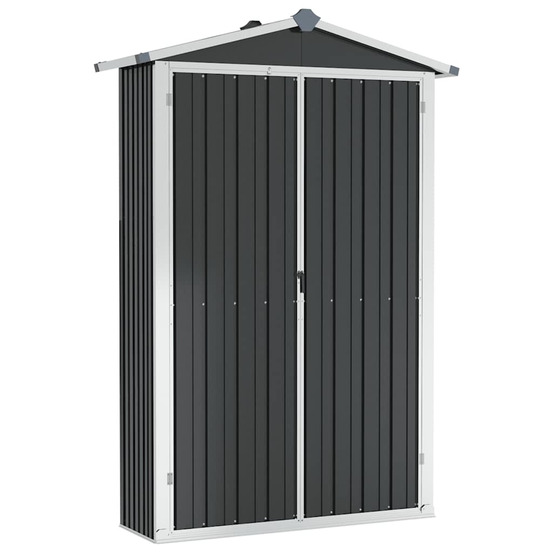 Abri de jardin anthracite 116x45x175 cm acier galvanisé