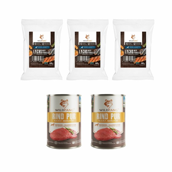 Wildfang - coffret gourmet adulte - aliments secs et humides - boeuf