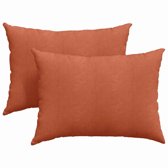 Coussins de canapé 2 pcs rouge orange 70 x 50 cm