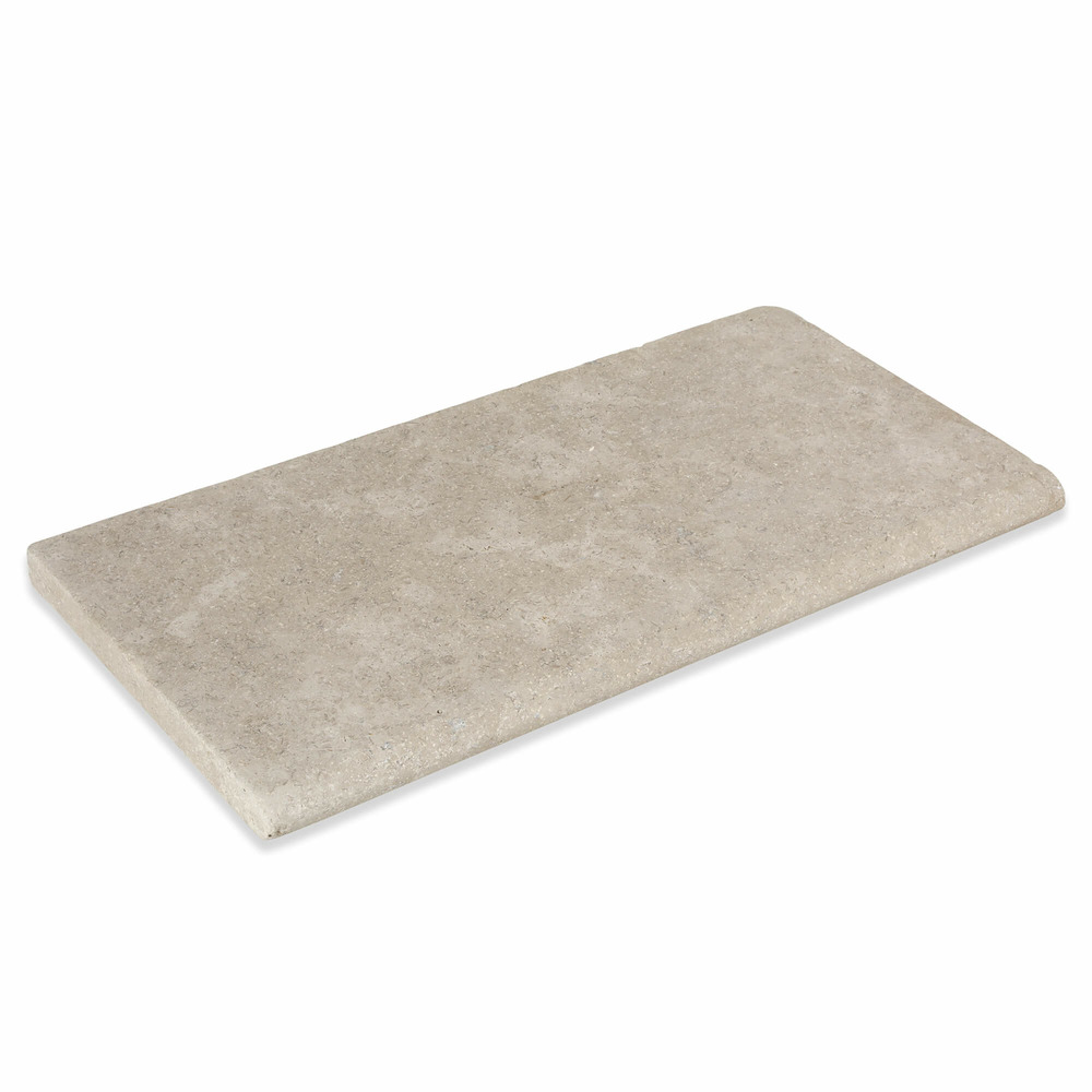 Margelle de piscine 60x30x3cm pierre egypte beige bord 1/2 rond