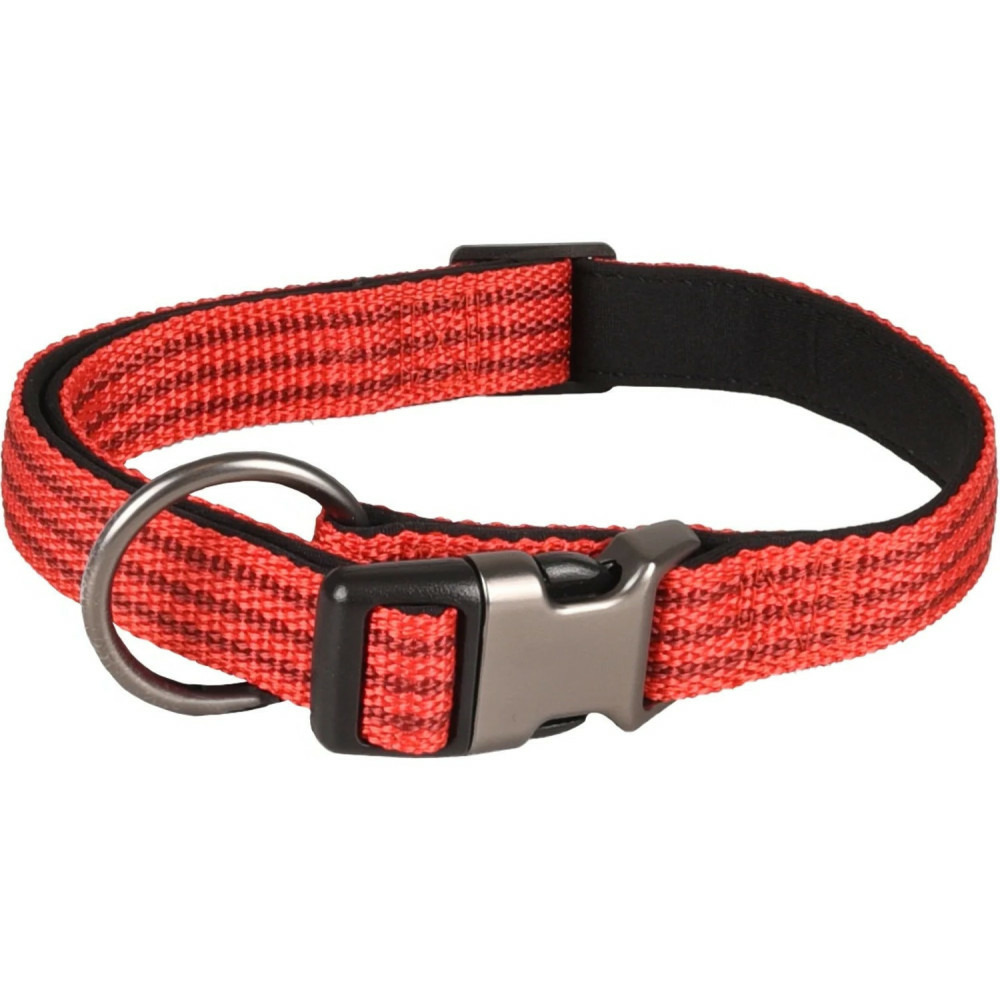 Collier jannu rouge réglable de 45 à 65 cm 25 mm taille xl pour chien