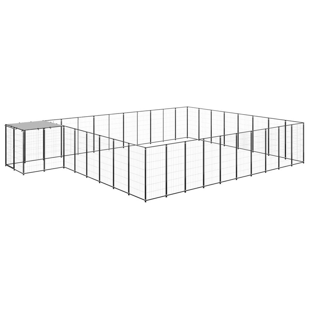 Chenil noir 25,41 m² acier