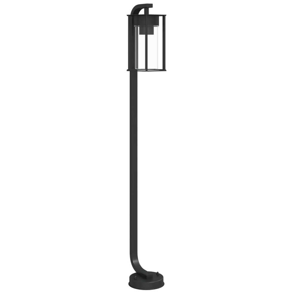 Lampadaire d'extérieur 100 cm acier inoxydable noir