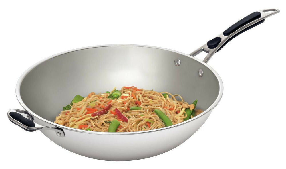 Sauteuse wok inox ø36 cm pour induction iw35 - bartscher
