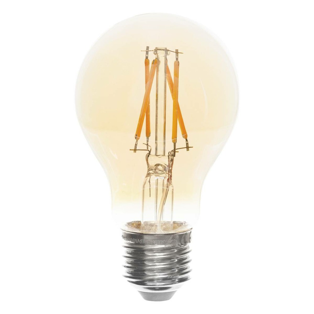 Ampoule led dimm - verre et métal - ambré - e27