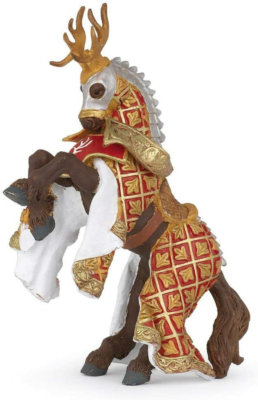 Figurine cheval du maître des armes cimier cerf
