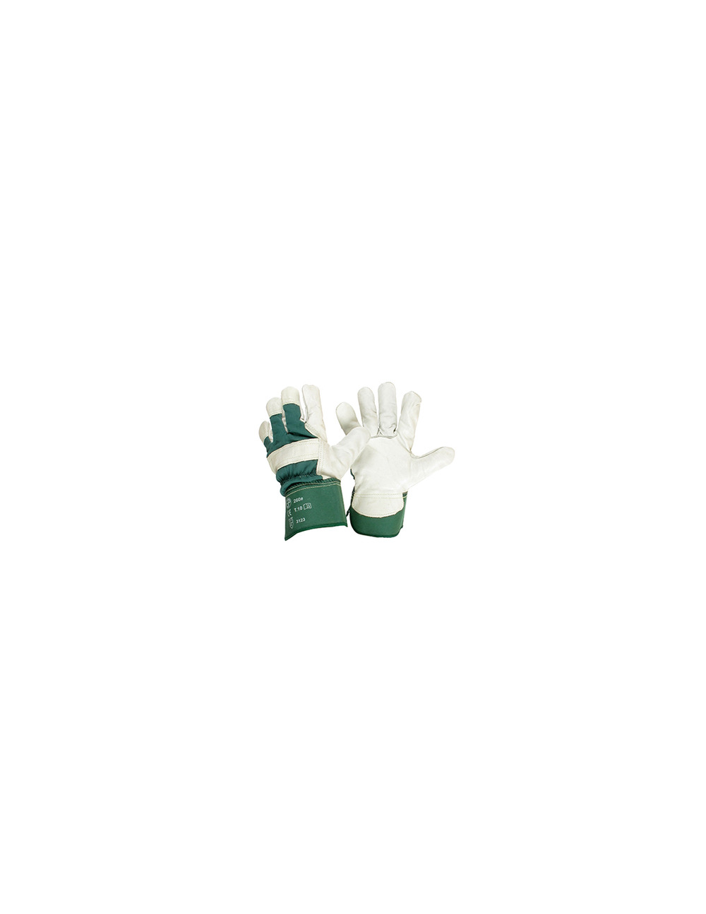 Paire de gants dockers fleur de vachette de taille 10/l. Normes ce en420 et en388 - 2143x.