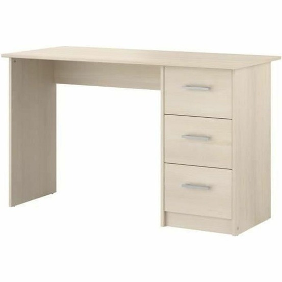 Bureau beige clair en panneaux de particules 121 x 55 x hauteur 74 cm