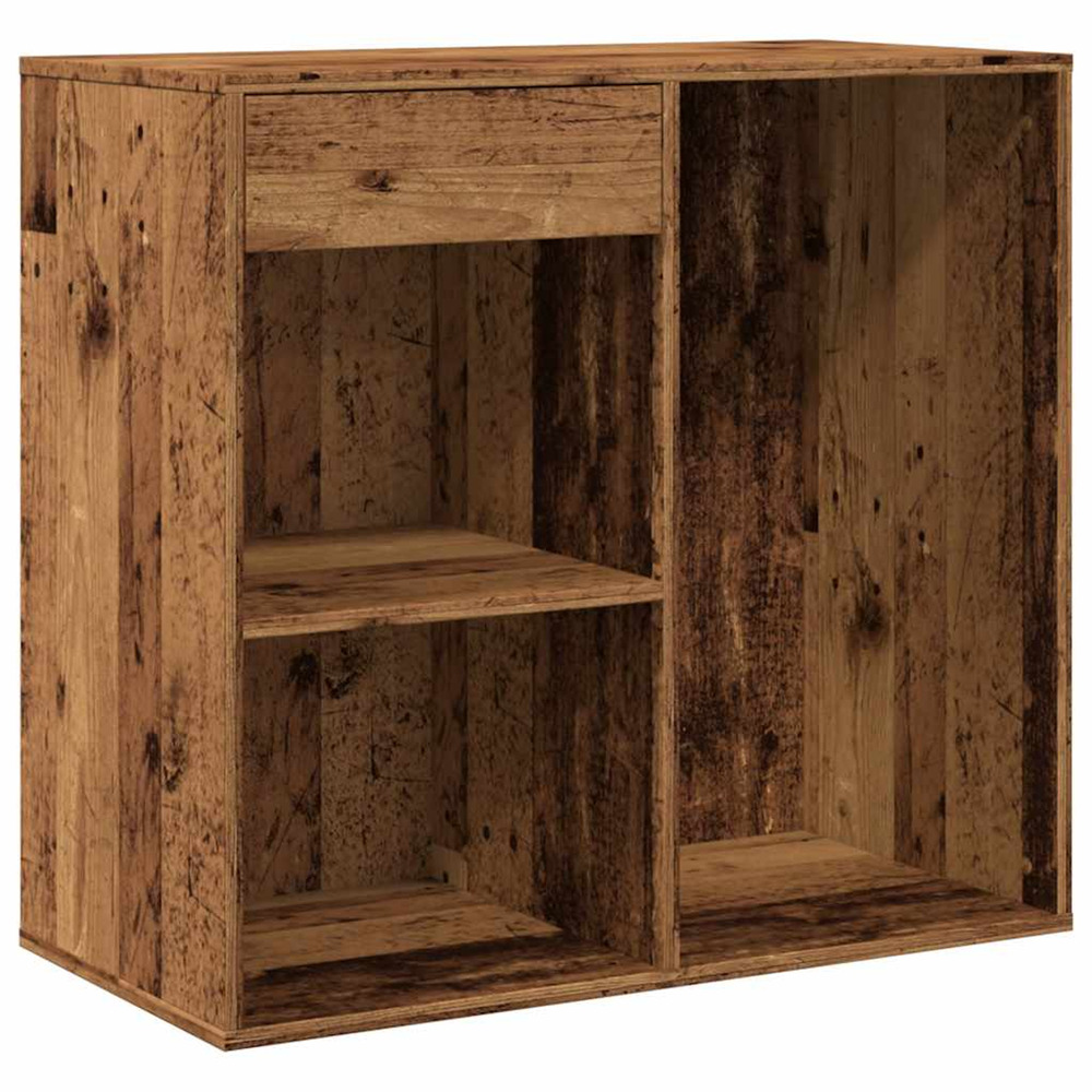 Armoire à cosmétiques vieux bois 80x40x75 cm bois d'ingénierie