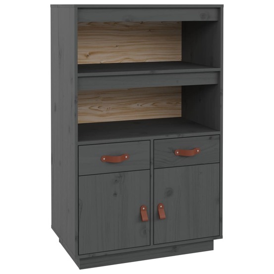 Buffet bahut commode armoire meuble de rangement organisateur cuisine salle de séjour salon haut 67 x 40 x 108,5 cm bois mass