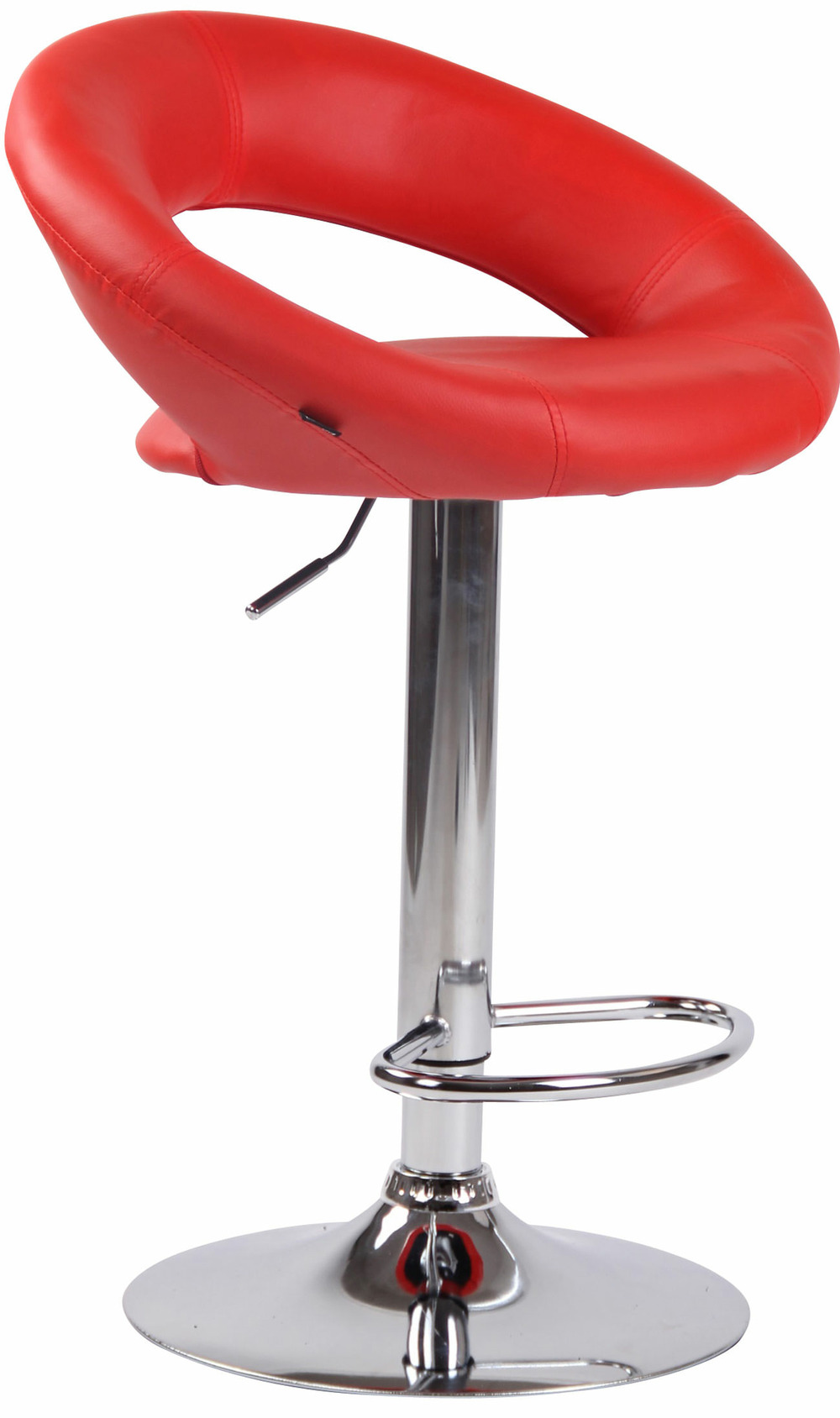 Tabouret de bar olinda simili cuir chromé