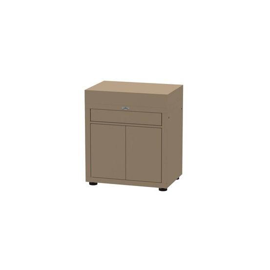 Meuble avec tiroir, 80 x 55 cm taupe