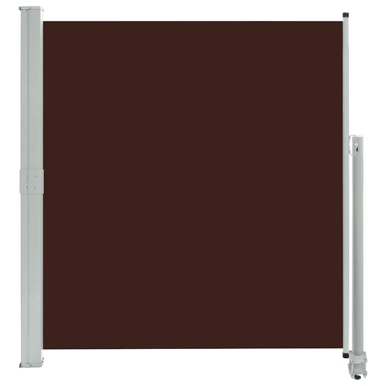 Auvent latéral rétractable de patio 160x300 cm marron
