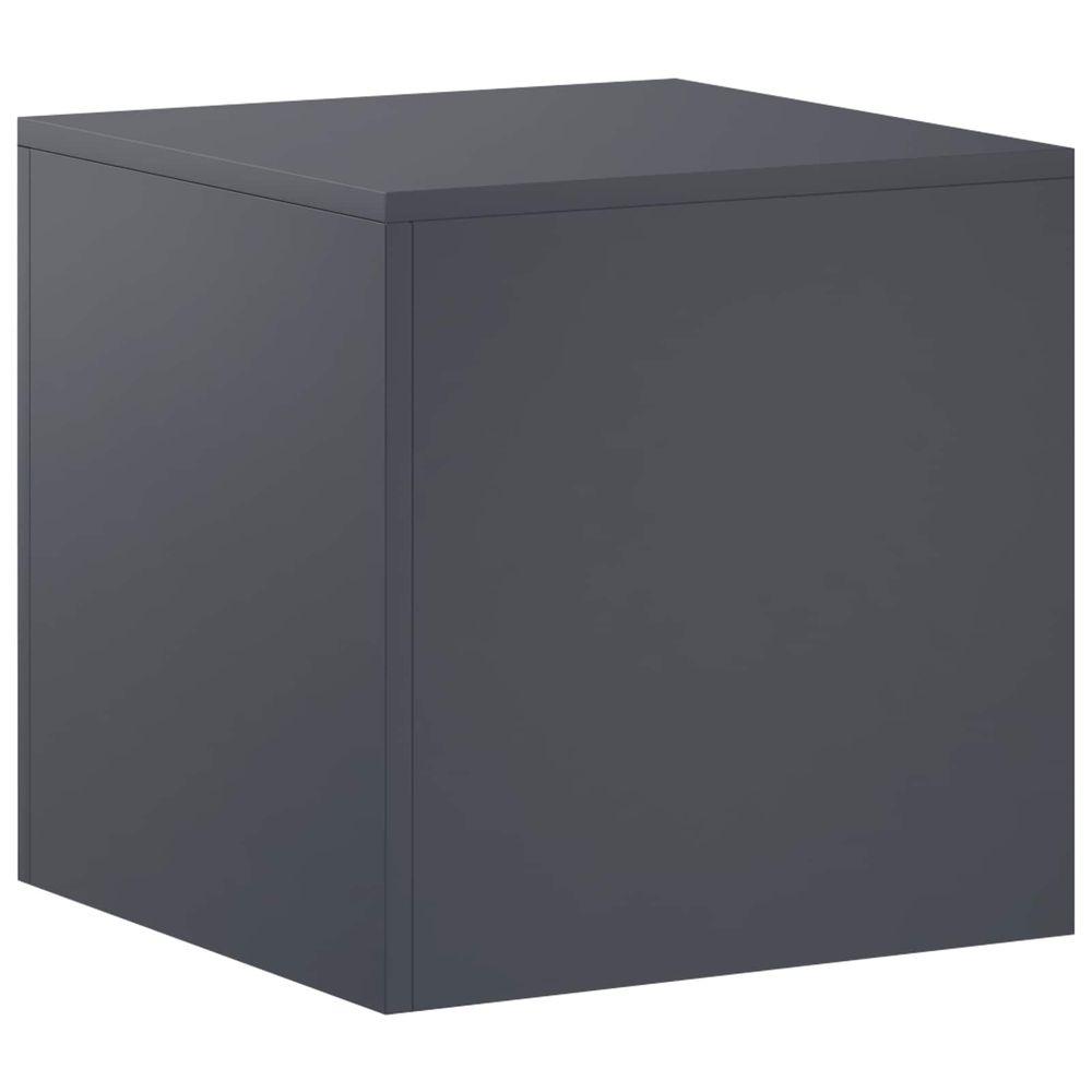 Support de plante anthracite 40 x 40 x 40 cm acier inoxydable
