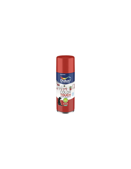 Aérosol color touch satin rouge feu 400ml - dulux valentine