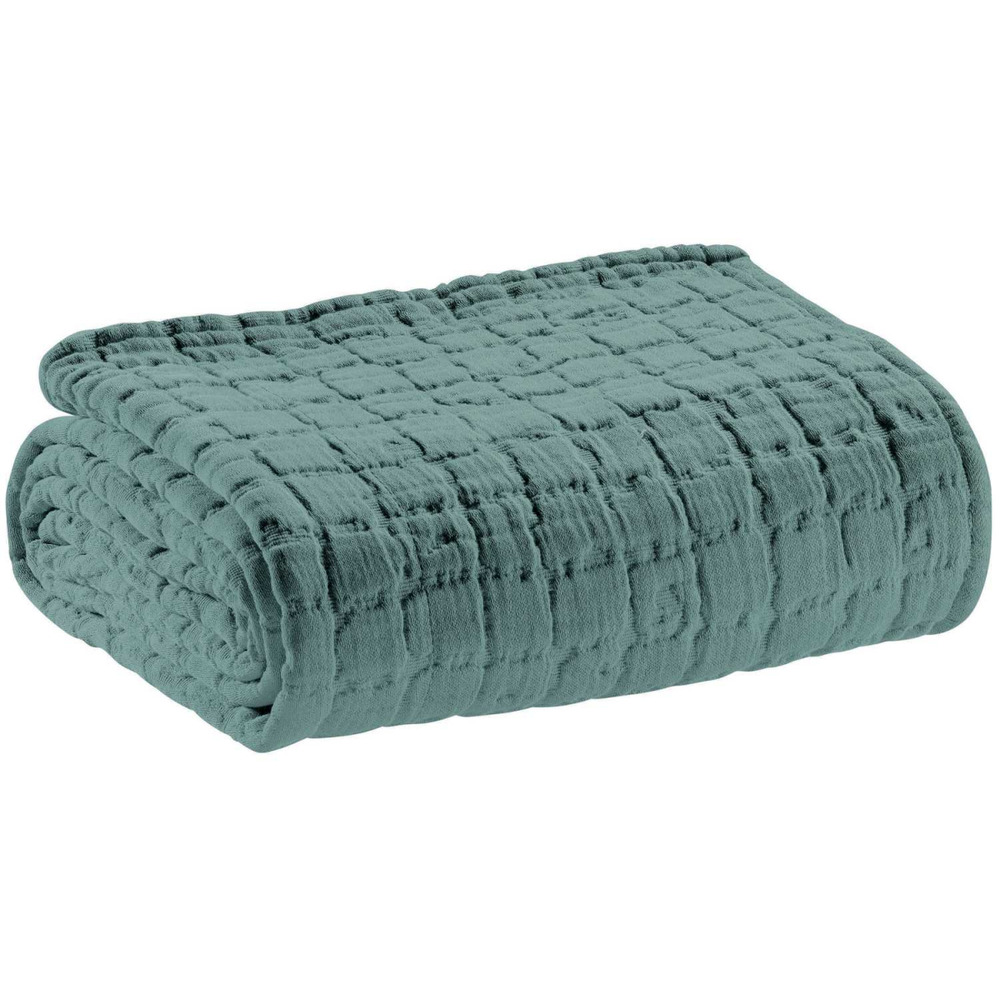 Plaid en coton swami 130 x 200 cm lichen