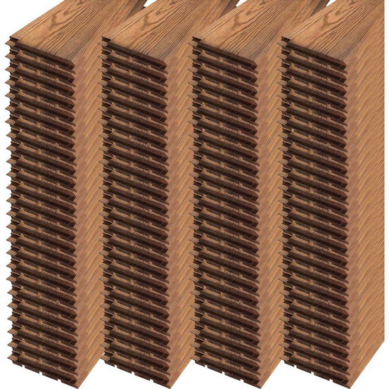 Clin de bardage en pin sylvestre 250 x 12 cm premium (lot de 100) 30 m2
