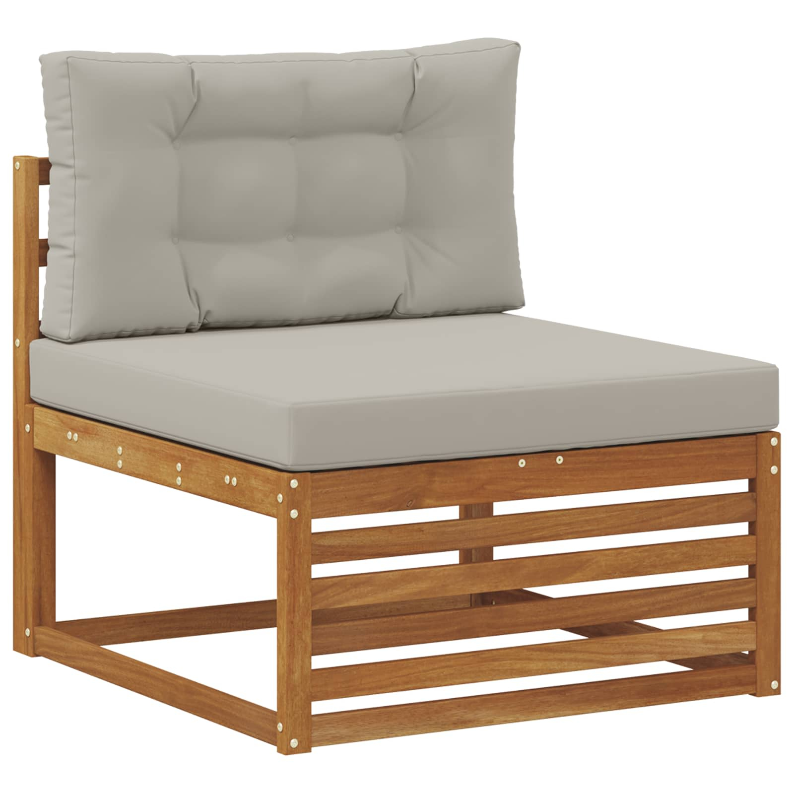 Canapé du milieu extérieur bois d'acacia massif naturel