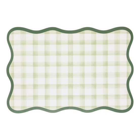 Set de table à carreaux fleur de rose 45x30cm