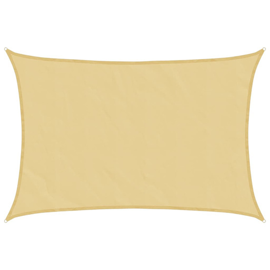 Voile d'ombrage sable 5x3,5 m 100 % polyester oxford