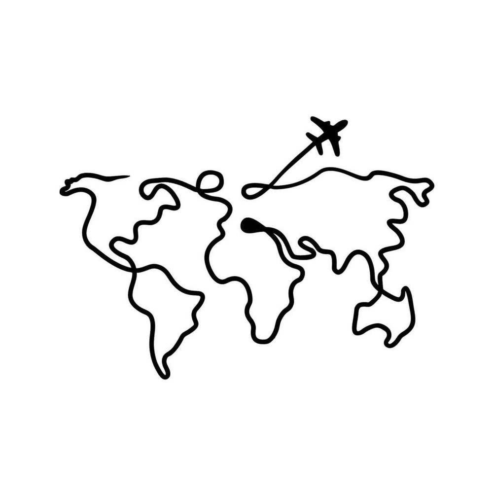 Décoration murale en métal avion 60 x 42 cm