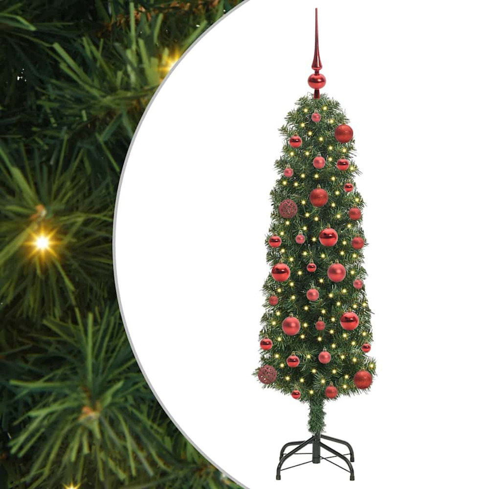 Sapin de noël artificiel vert 120 cm pvc et acier et plastique