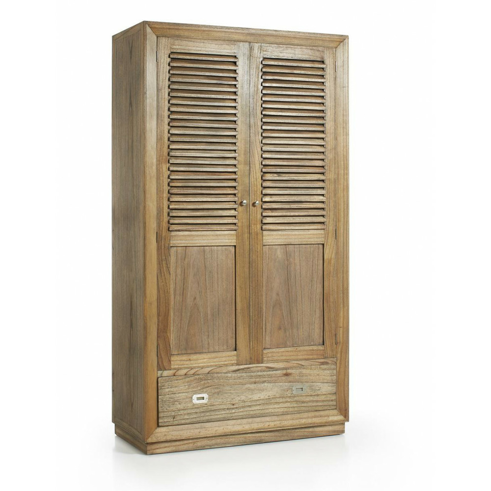 Armoire 7 tiroirs bronze bois marron - kerline décoration d'autrefois
