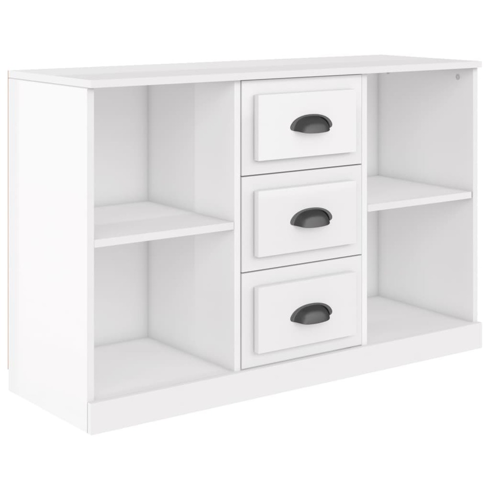 Buffet bahut commode armoire meuble de rangement organisateur cuisine salle de séjour salon brillant 104,5 x 35,5 x 67,5 cm b
