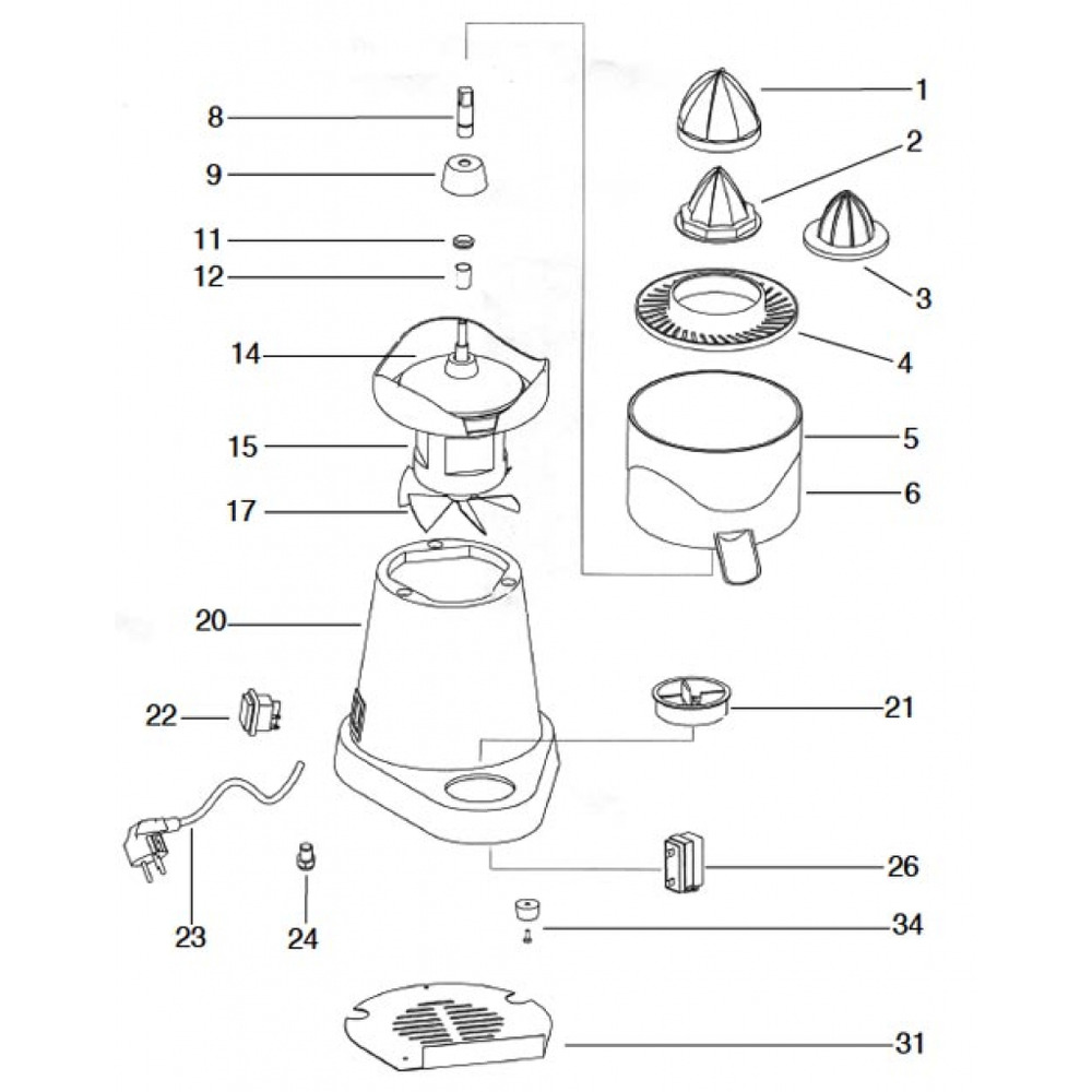 Presse-fruits spa 5 - beckers