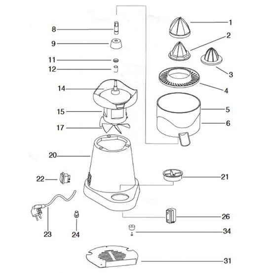 Presse-fruits spa 5 - beckers