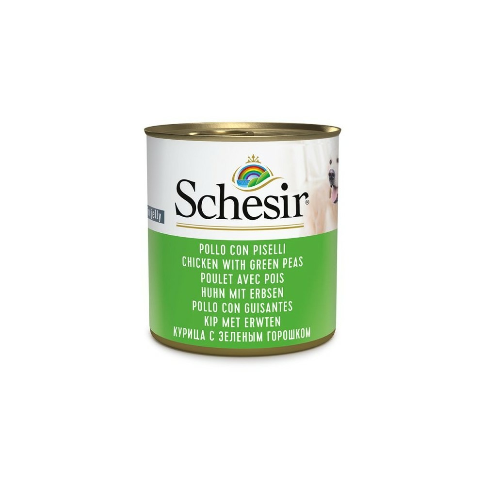 Pâtée en gelée poulet/pois chien (boite 285g) - schesir 285 g