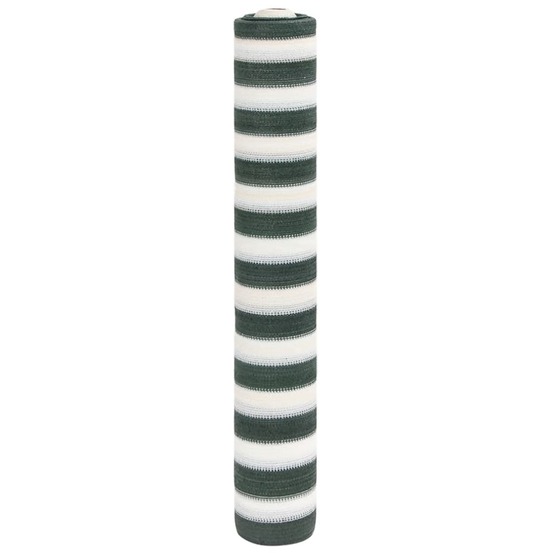 Filet brise-vue vert et blanc 1,2x10 m pehd 75 g/m²