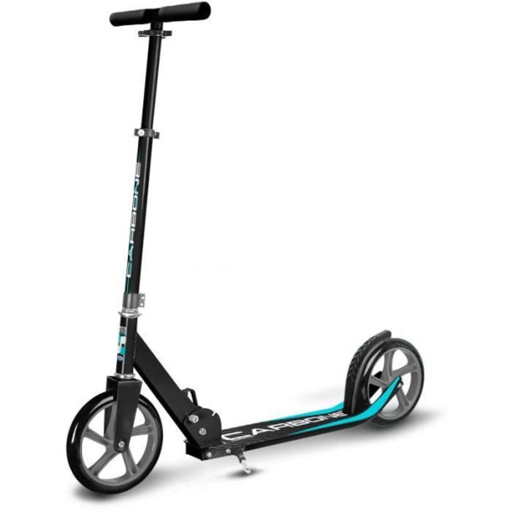 Trottinette pliable ajustable 200mm avec béquille - skids control carbone - jk525200