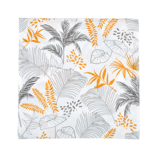 Lot de 20 serviettes en papier exotic mood