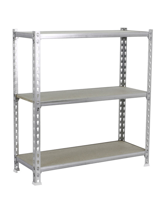 Etagère légère sans vis maderclick mini 3/500 1000 galva/bois galva/bois 1000x800x500 - simonrack