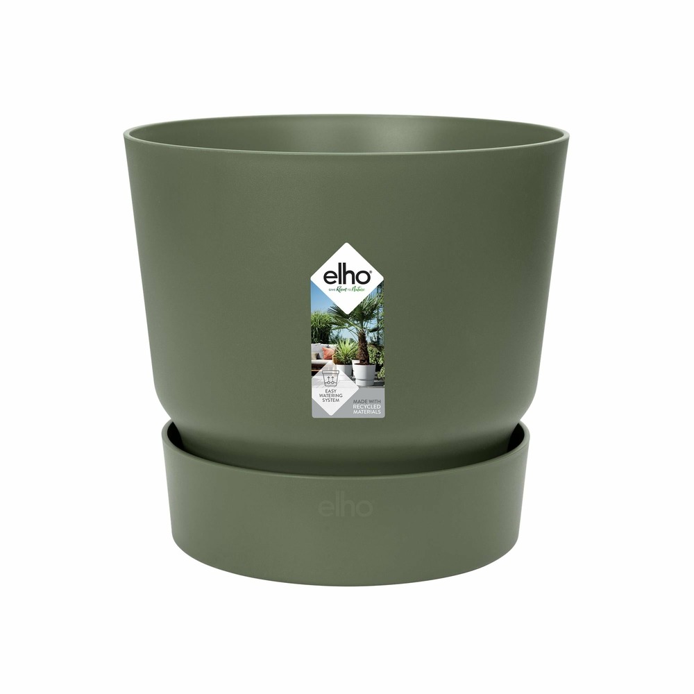 Pot elho greenville rond vert 14 cm