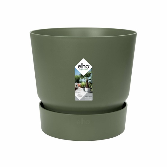 Pot elho greenville rond vert 14 cm