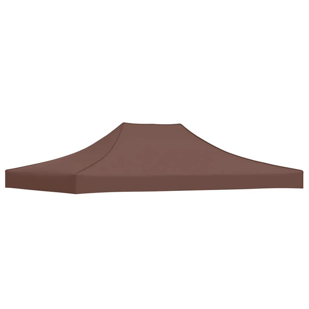 Toit de tente de réception 4x3 m marron 270 g/m²